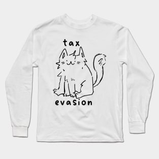 Tax Evasion Cat Long Sleeve T-Shirt